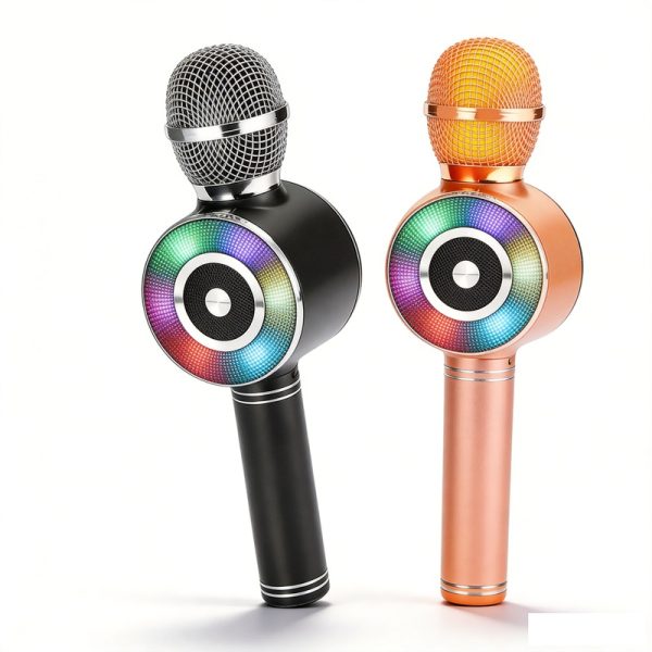 Haut-parleur micro Bluetooth sans fil pour karaok&eacute; WS-669 avec radio FM, USB/TF et micro