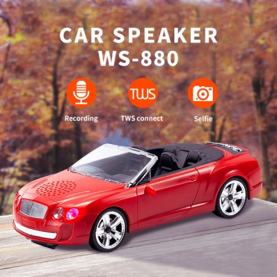 Alto-falante bluetooth com modelo de carro WSTER WS-880