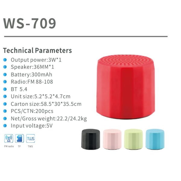 Scheda tecnica catalogo WSTER WS-709