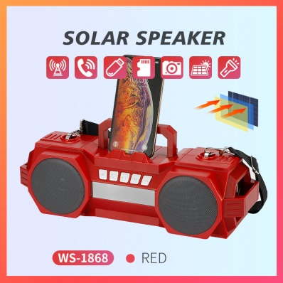مكبر صوت بلوتوث بالطاقة الشمسية WSTER WS-1868