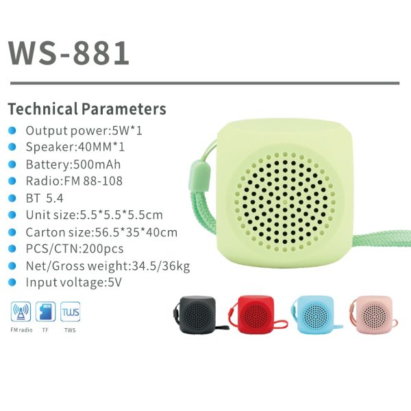 WSTER WS-881 catalog specification card