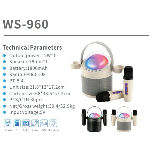 Scheda tecnica del catalogo WSTER WS-960