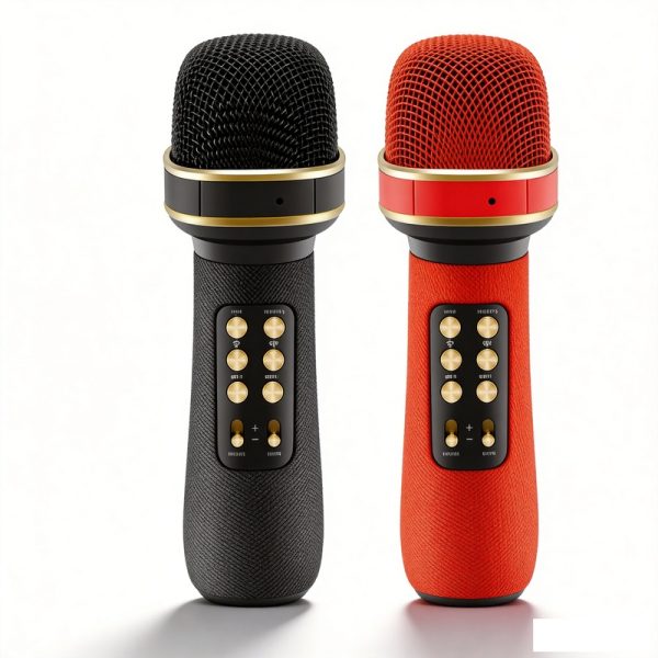 Microphone-Enceinte Karaok&eacute; Bluetooth Sans Fil WS-898 avec Radio FM, Enregistrement USB/TF, Micro Main