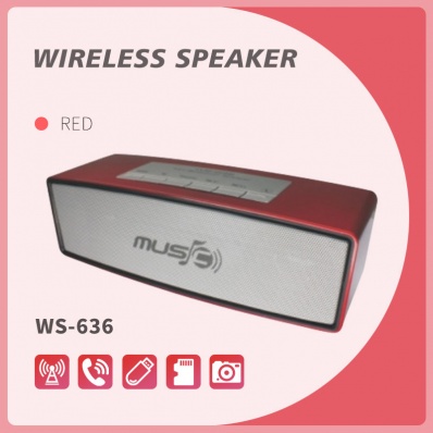 Caixa de som bluetooth WSTER WS-636