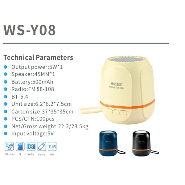 WSTER WS-Y08 catalog specification card