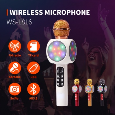 microfone karaok&ecirc; WSTER WS-1816