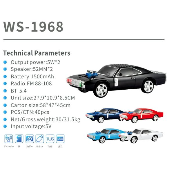 WSTER WS-1968 catalog specification card