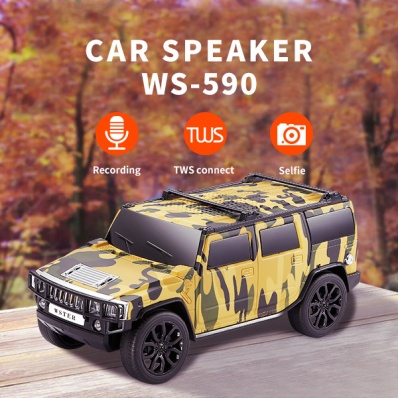 alto-falante bluetooth modelo carro WSTER WS-590