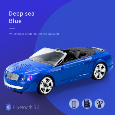 Alto-falante bluetooth com modelo de carro WSTER WS-880