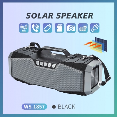 WSTER WS-1857 태양광 블루투스 스피커