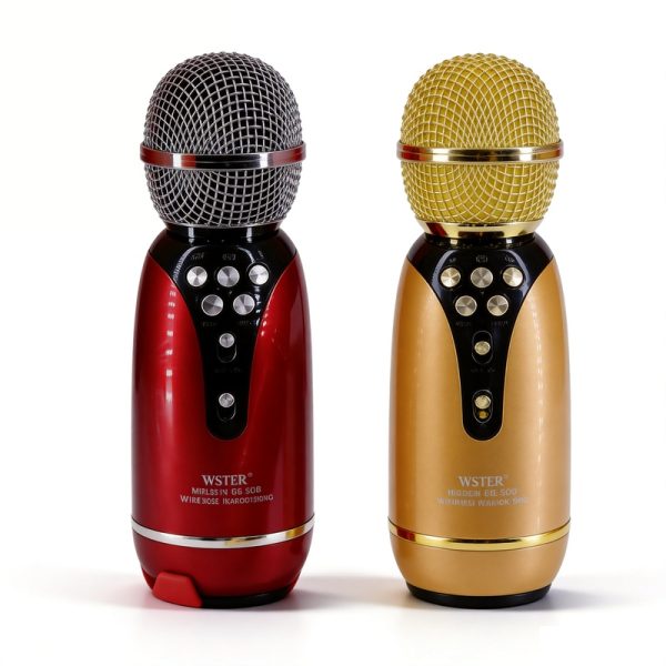 WS-899 Microphone Bluetooth sans fil pour Karaok&eacute; avec Haut-parleur, Radio FM, Enregistrement USB/TF, Micro portable
