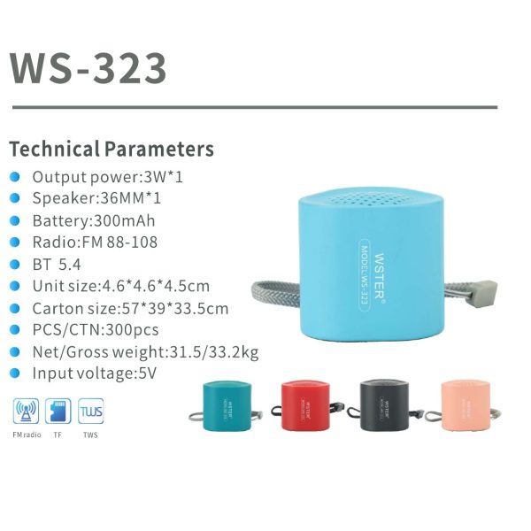 WSTER WS-323 catalog specification card