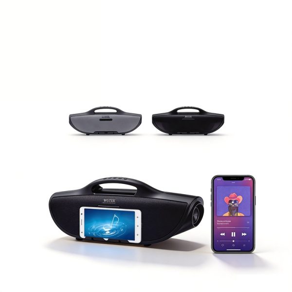 Bluetooth-динамик WS-1037 с двойным стерео FM-радио, беспроводной громкоговоритель USB/TF