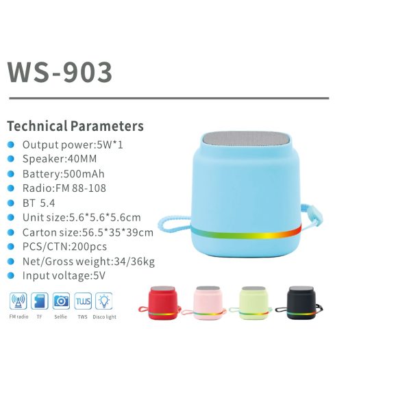 Scheda tecnica del catalogo WSTER WS-903