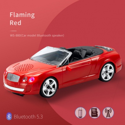 Alto-falante bluetooth com modelo de carro WSTER WS-880
