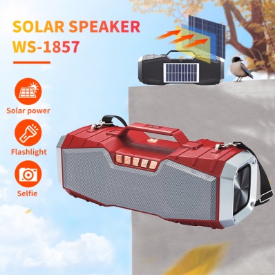 WSTER WS-1857 태양광 블루투스 스피커