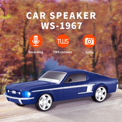 مكبر صوت بلوتوث بتصميم سيارة WSTER WS-1967