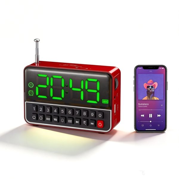 Колонка Bluetooth WS-1513BT с двойным стерео FM-радио, беспроводной динамик USB/TF