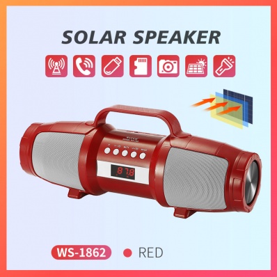 مكبر صوت بلوتوث بالطاقة الشمسية WSTER WS-1862