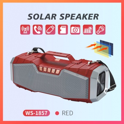 WSTER WS-1857 태양광 블루투스 스피커