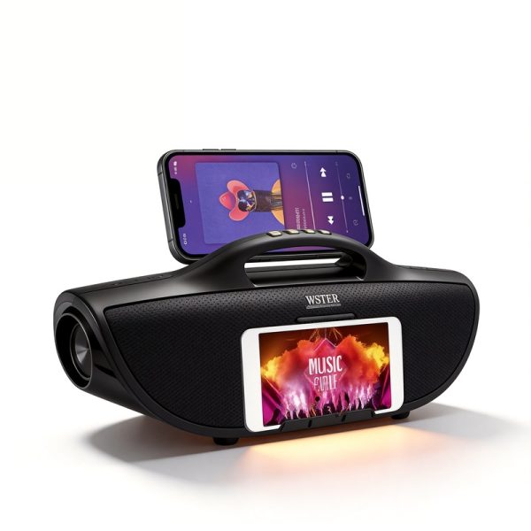 Bluetooth-колонка WS-1038 с двойным стерео FM-радио, USB/TF, беспроводной громкоговоритель