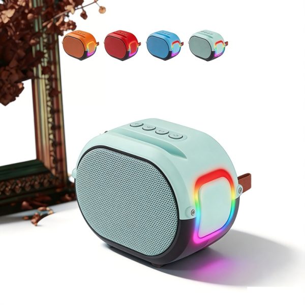 WS-312 مكبر صوت بلوتوث محمول صغير مع راديو FM USB/TF حجم مضغوط مكبر صوت جيب