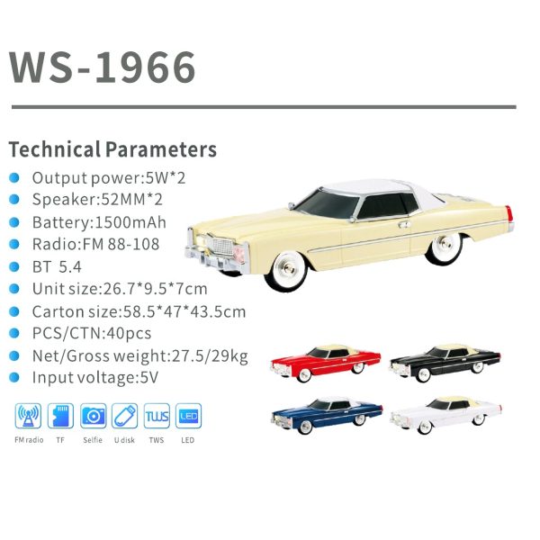 Thẻ thông số danh mục WSTER WS-1966