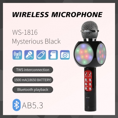 microfone karaok&ecirc; WSTER WS-1816