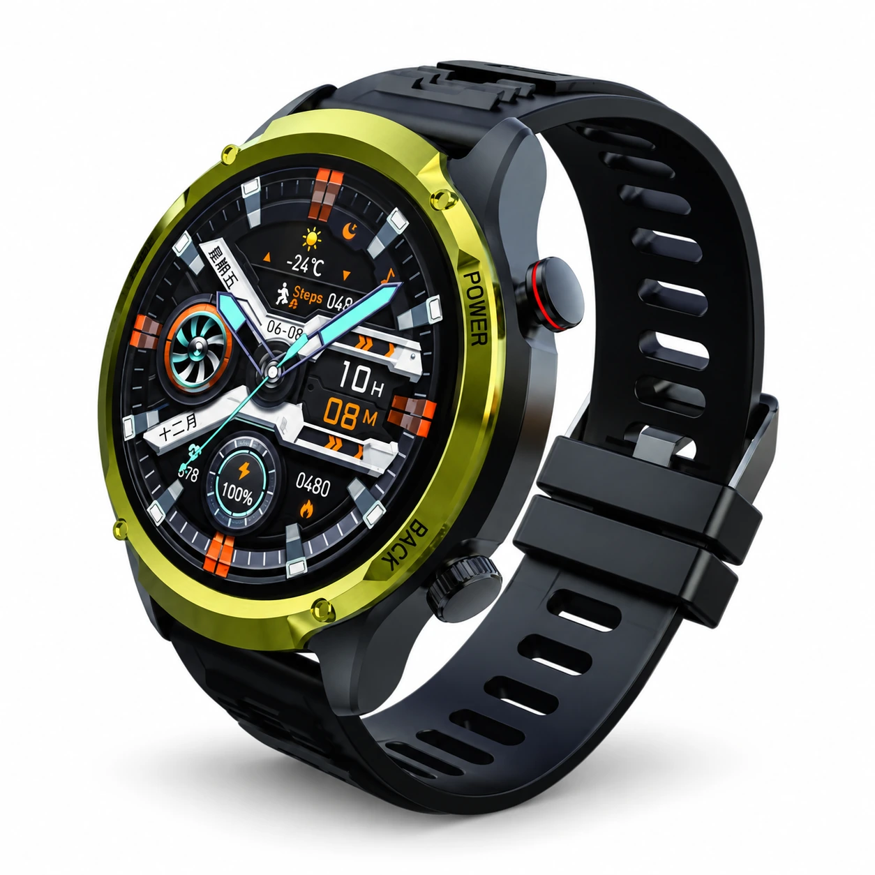 Smartwatch Bluetooth WS-GS93 com Chamadas e Monitoramento de Atividade