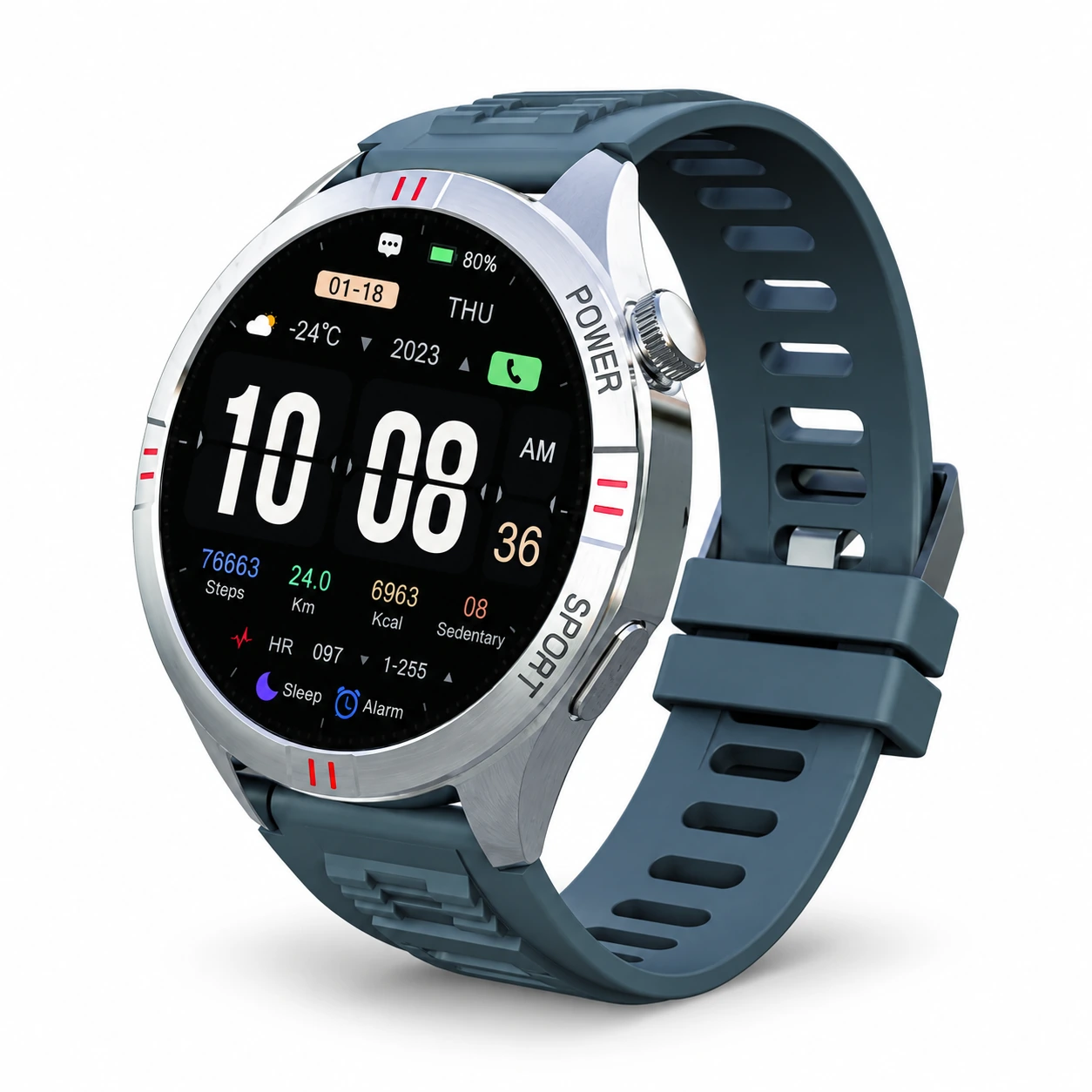 WS-GS95 Smartwatch Bluetooth com Chamadas e Monitoramento de Atividade